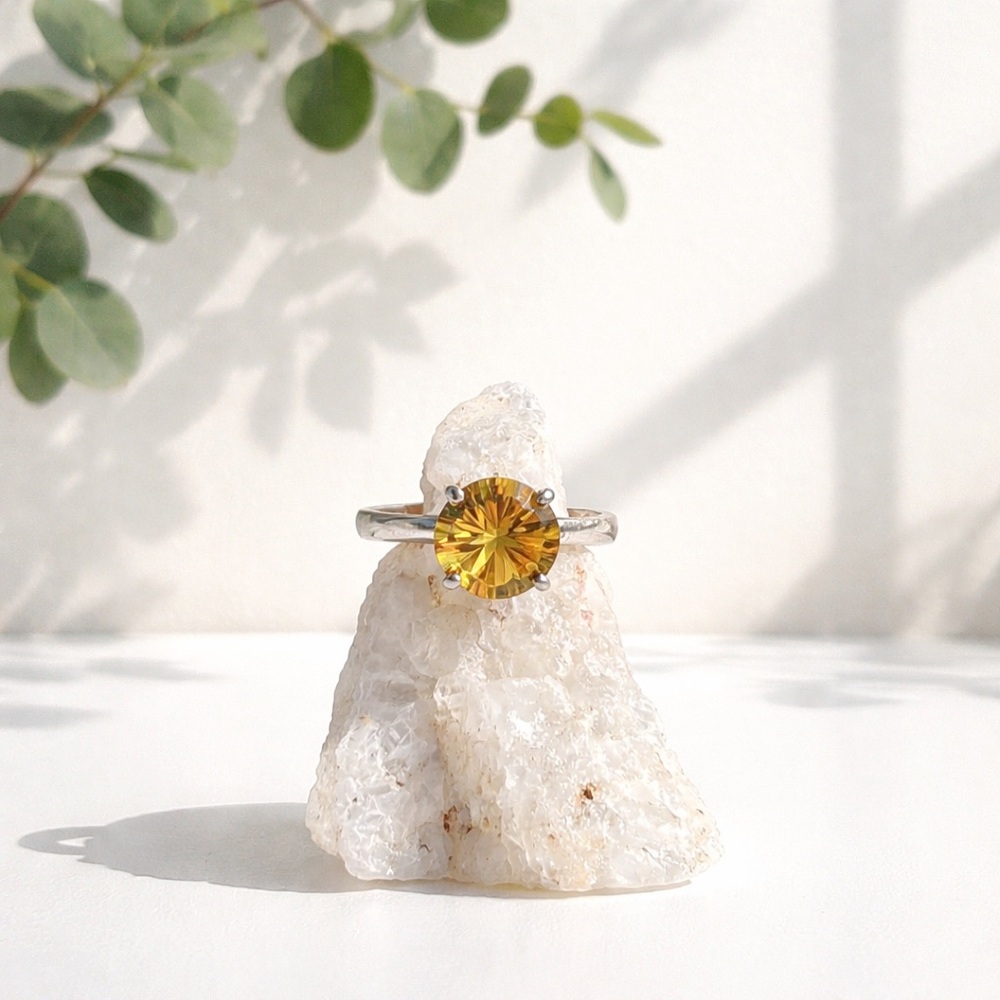 Gorgeous Genuine Citrine Ring - Picture 5 of 12